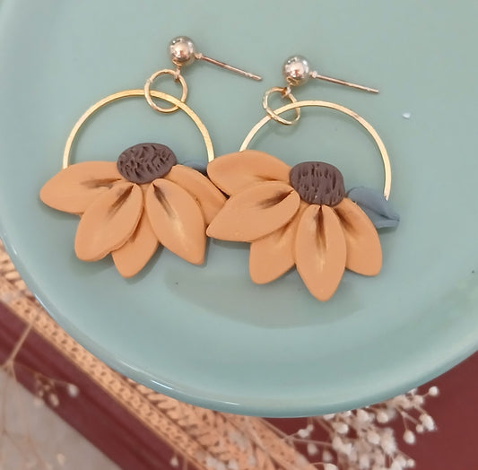 Golden Glow Sunflower Dangles